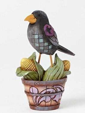 Jim Shore Heartwood Creek "Mini Corw on Basket" Item # 4041148